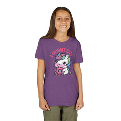 I Donut Care Unicorn Youth Short Sleeve Tee - Fun & Whimsical T-Shirt for Kids