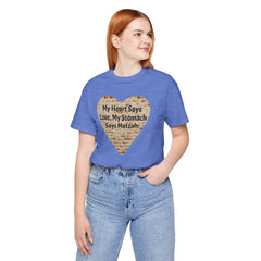 Funny Matzah Heart Quote For Passover Unisex Tee