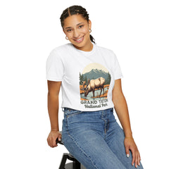 Grand Teton National Park Graphic, Comfort Colors Soft Relaxed Fit Unisex Garment-Dyed T-shirt