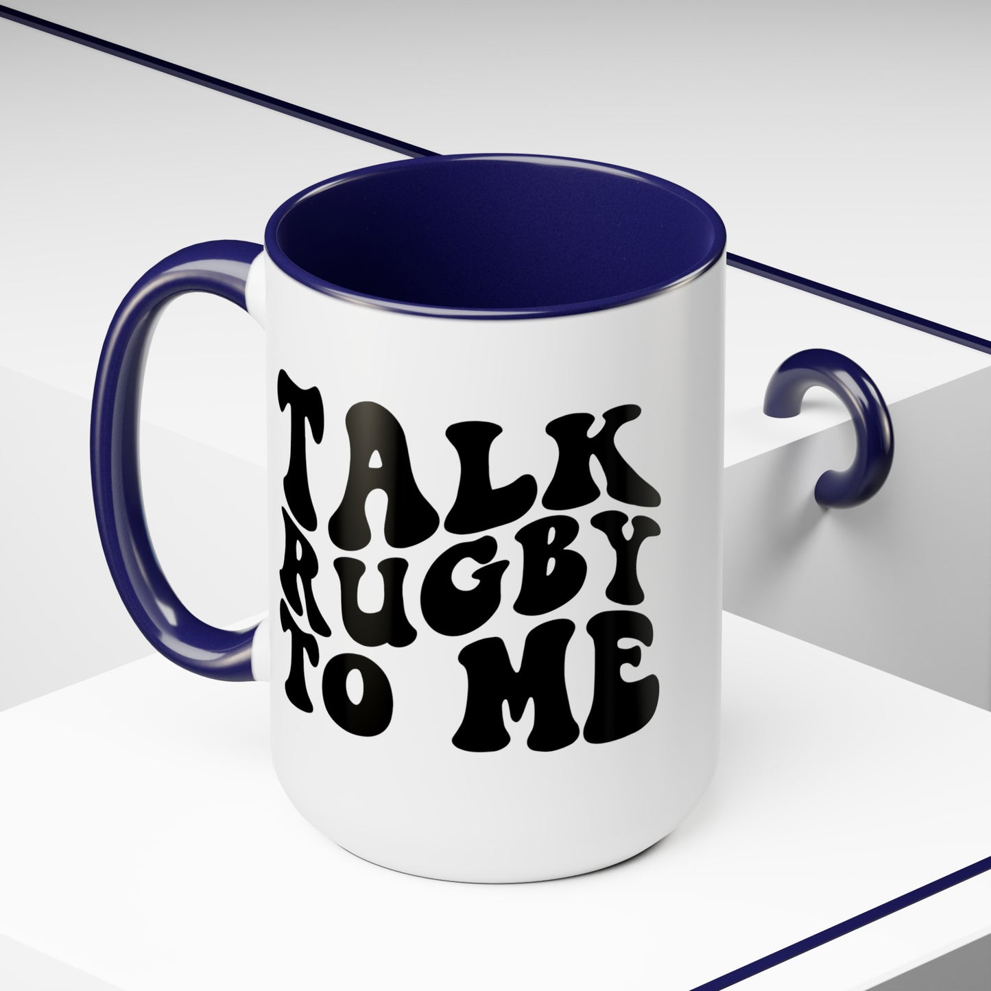 Talk Rugby To Me 15 oz Mug,Rugby mug,rugby coffee mug,rugby fan gift,scrum lover gift,hooker rugby gift,ruck fan gift,rugby player present