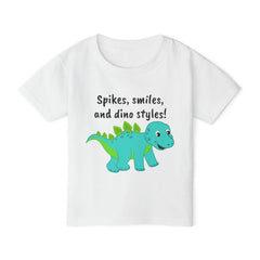 Spikes, Smiles and Dino Styles Graphic Toddler T Shirt