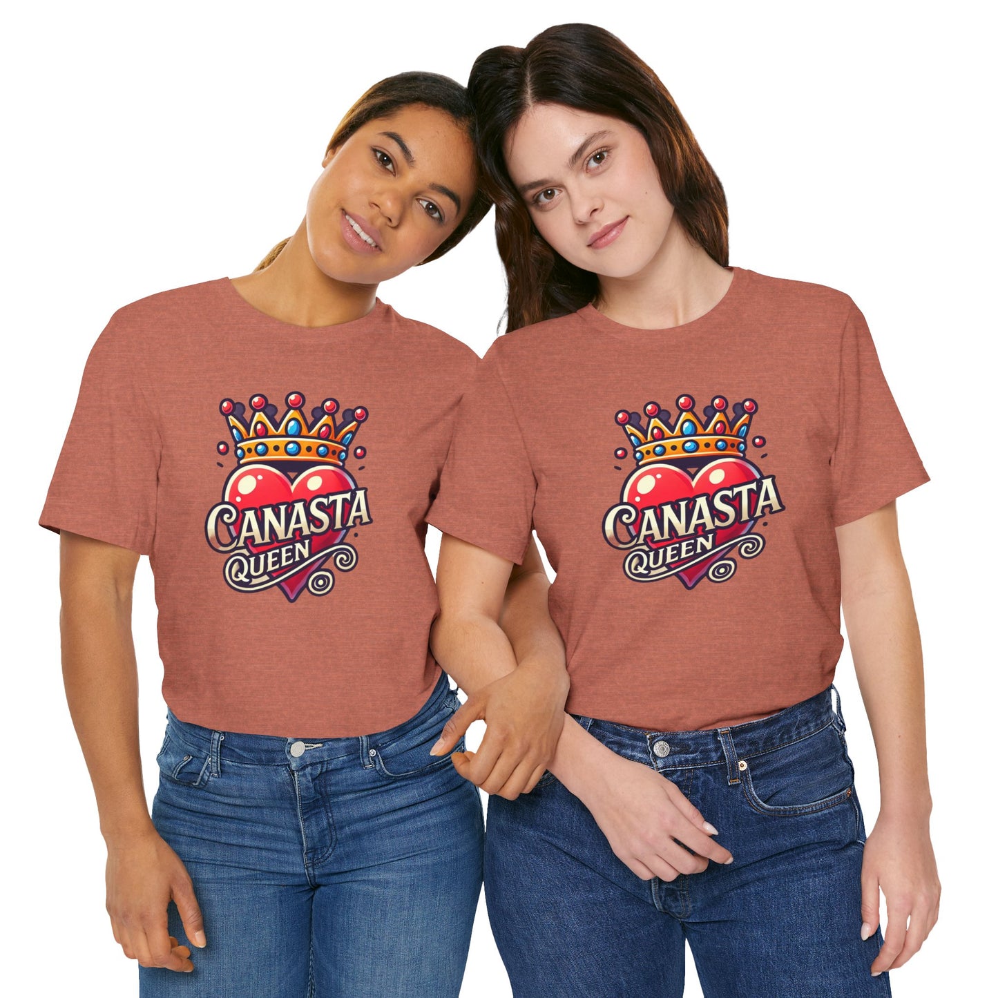 Canasta Queen Crown and Heart - Graphic Unisex Tee