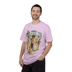 Front Graphic "Who Let the Cats Out?" Baldwin Harbor Animal Hospital Cute Vet Clinic T Shirt