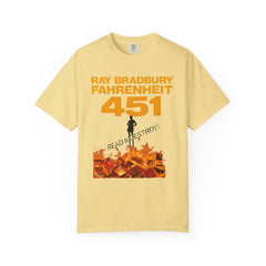 Fahrenheit 451 Graphic T-shirt, Unisex Book Lover Tee, Literary Gift, Reading Enthusiast Apparel, Ray Bradbury Merch, Cozy Casual Wear