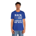 BACK THE BLUE Flag, Graphic Unisex Short Sleeve Tee