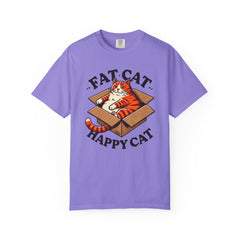 Fat Cat Happy Cat Graphic T-Shirt — Garment-Dyed Unisex Tee