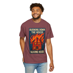 Retro Music-Inspired Unisex T-Shirt - Burning Down the House Design