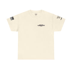 USN Periscope view, Submarine Launched Tomahawk Missile with Dolphins Unisex Jersey Short Sleeve Tee