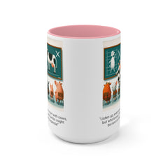COW TIPPING Awareness - Accent Mugs | Cow Tipping Is Real, Bovine Humor. Gift For Him, Gift For Her, Farm Humor, Cow Fan Gift, Farm Animal