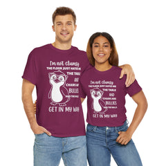 Clumsy Funny Penguin Graphic Tee | Unisex Heavy Cotton Tee | Great Gift for Animal Lovers, Birthdays, Casual Wear, Humorous Gifts, Everyday Style