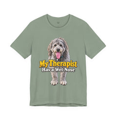 My Therapist Has A Wet Nose Personalized with your dog(s) image T-Shirt