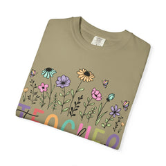 Floral Teacher Appreciation T-Shirt - Comfort Colors Soft