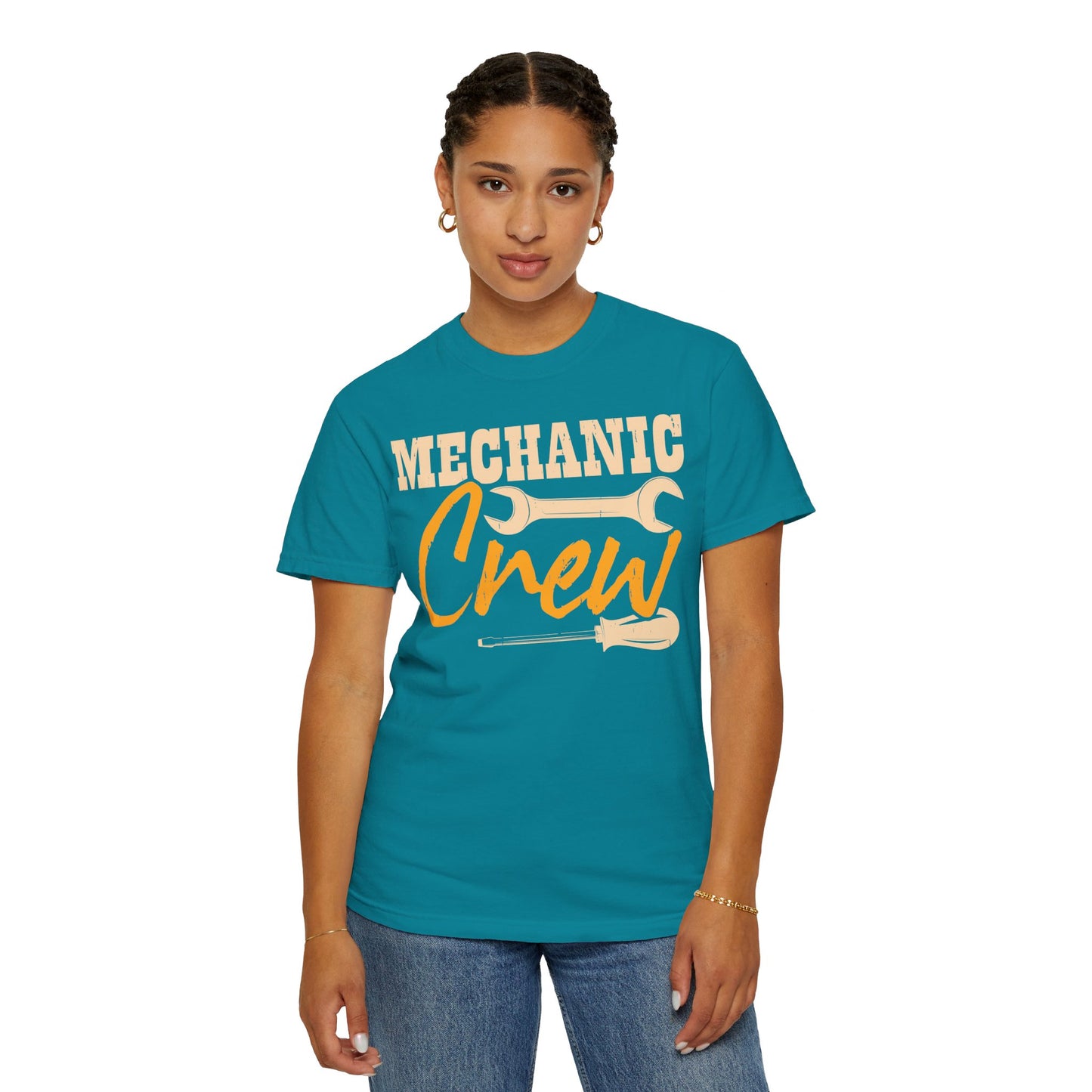 Mechanic Crew Shirt, Comfort Colors Unisex Relaxed Fit T Shirt