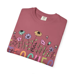 Floral Teacher Appreciation T-Shirt - Comfort Colors Soft