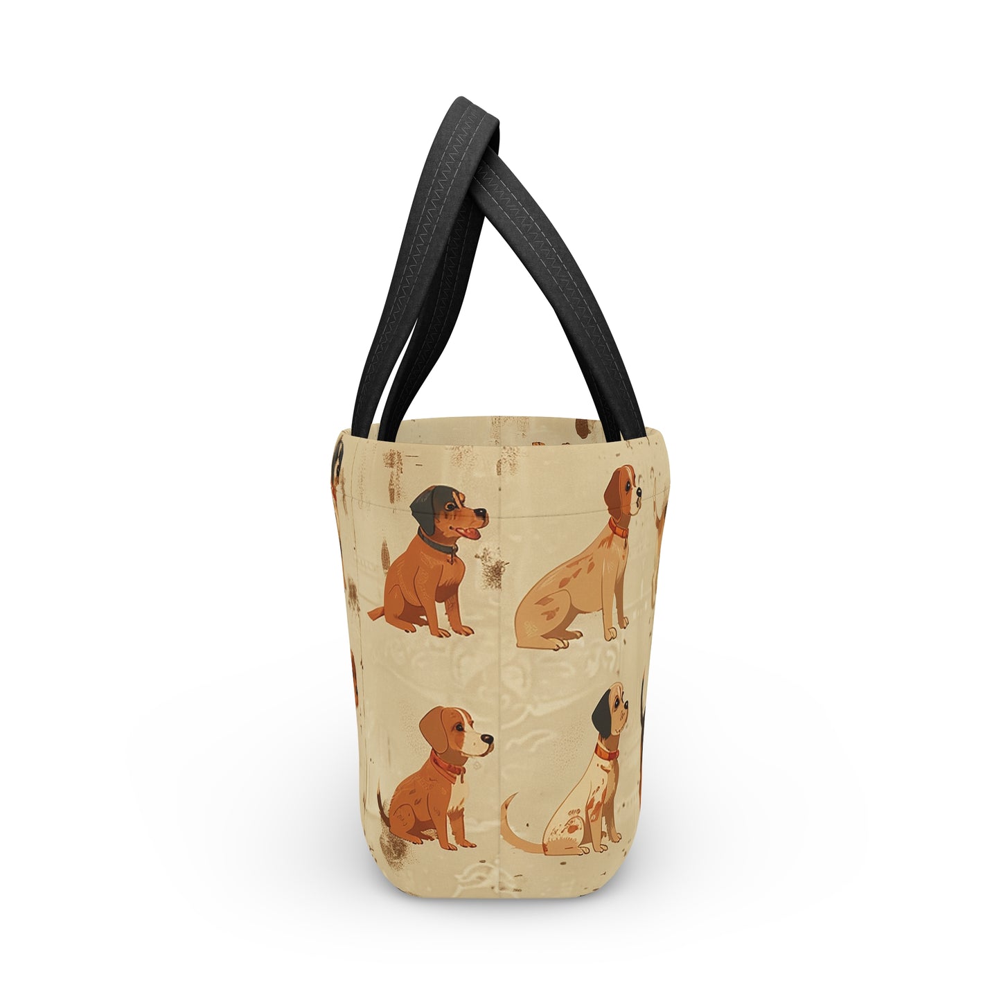 Black And Tan Standing Dogs - Lunch Bag