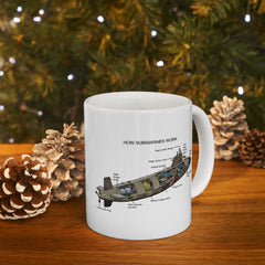 Submarine Magic Ceramic Mug - Fun Nautical Design for Coffee Lovers