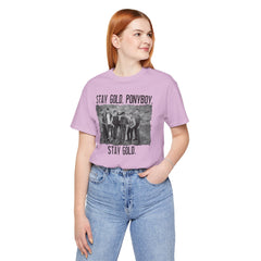 The Outsiders Shirt, Front and Back Images, Greasers Characters Shirt, Unisex Jersey Short Sleeve Tee