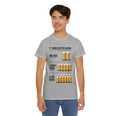 T-Shirt -  "A" School Math for Sailors Funny Beer Graphic Tee
