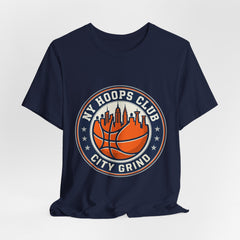 City Grind Varsity Basketball Tee | NY Hoops Club, streetwear collegiate