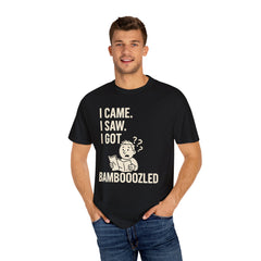 Funny Unisex Garment-Dyed T-Shirt, Bamboozled Shirt, Humorous Tee, Gift for Him/Her, Quirky Casual Wear