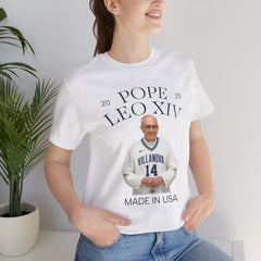Pope Leo XIV Villanova Fan Short Sleeve Tee - Made in USA