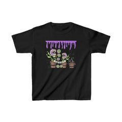 Kid Eating Halloween Plants  - Kids Heavy Cotton™ Tee
