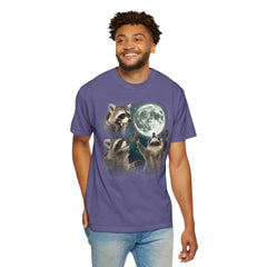 Three Raccoons and the Moon Vintage Style Graphic Tee