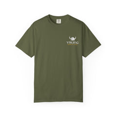 Viking World Tour T-Shirt, Garment-Dyed Apparel, Unisex Graphic Tee, Norse Mythology Gift, Festival Attire, Casual Wear