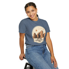 Arches National Park Graphic, Comfort Colors Soft Relaxed Fit Unisex Garment-Dyed T-shirt
