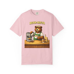 Bear‑Rista Coffee T‑Shirt — Cute Barista Bear Graphic Tee