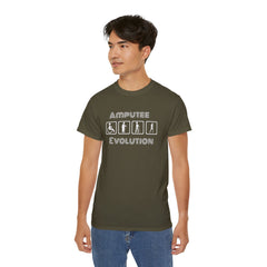 Amputee Evolution T-Shirt | Limb Loss Awareness Prosthetic Gift Unisex Tee