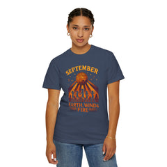 Earth, Wind & Fire Inspired Unisex T-Shirt, September Celebration Tee, Music Lover Gift, Vintage Style Top, Concert Shirt