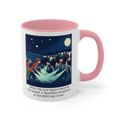 COW TIPPING Awareness - Accent Mugs | Cow Tipping Is Real, Bovine Humor. Gift For Him, Gift For Her, Farm Humor, Cow Fan Gift, Farm Animal