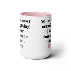 PERSONALIZED LOVE 15oz Accent  Mug