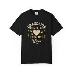Grandkids Complete Life’s Circle of Love T-Shirt, Family Shirt, Gift for Grandma, Heartwarming Tee, Casual Everyday Wear
