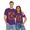 Flaming Fire Witch - Graphic Unisex Heavy Cotton Tee