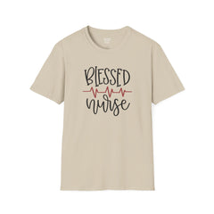 Blessed Nurse - Unisex Softstyle T-Shirt | Nurse Awareness, Medical Wear, Gift For Her, Scrubs Tee, Medical Staff Gift, Registered Nurse, RN