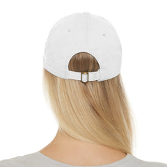 Hempstead Bay Sailing Club Leather Patch Dad Hat — Flying Scot Embroidered Round Patch