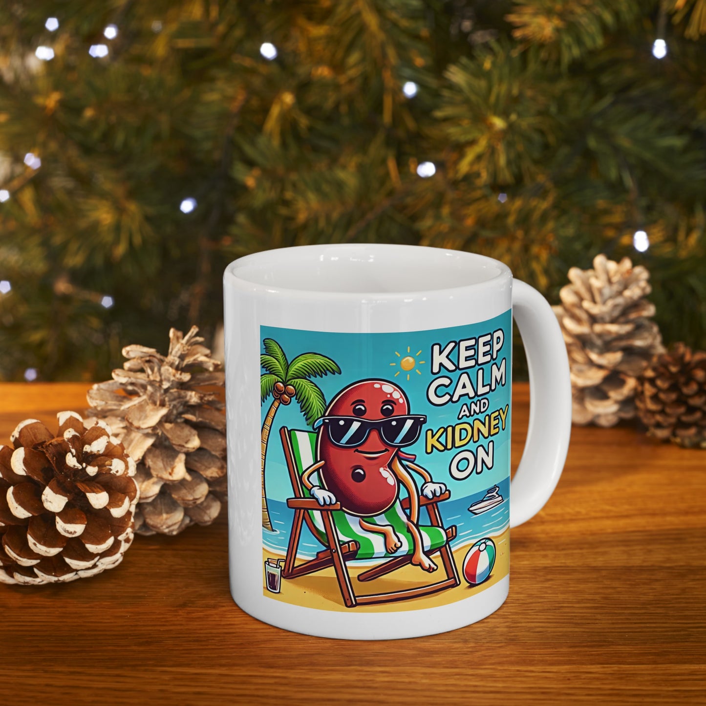 Keep Calm And Kidney On, Graphic Ceramic Mug, (11oz, 15oz)