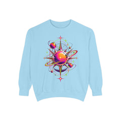 Cosmic Orbit Sweatshirt — Neon Planet Graphic Pullover