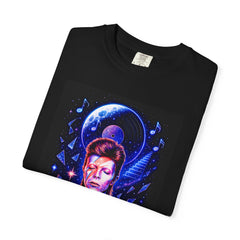 Cosmic Bowie Garment Dyed Unisex T-Shirt