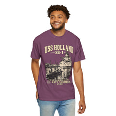 USS Holland SS-1 Submarine Vintage Graphic T-Shirt — Navy History Tee