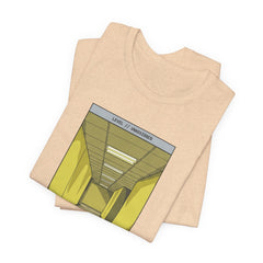 Do Not Question The Hallway T-Shirt — Retro Yellow Corridor Graphic Tee