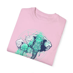 Elephants Graphic  Garment-Dyed T-shirt