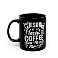 Jesus coffee mug, religious mug, gift for her, Christian gift, inspirational, faith mug, bible verse, spiritual gift, empowering women gift