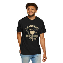 Grandkids Complete Life’s Circle of Love T-Shirt, Family Shirt, Gift for Grandma, Heartwarming Tee, Casual Everyday Wear