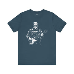 Franken Stein Metal Bass Guitarist - Unisex Jersey Short Sleeve Tee