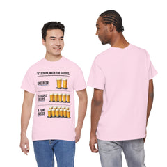 T-Shirt -  "A" School Math for Sailors Funny Beer Graphic Tee