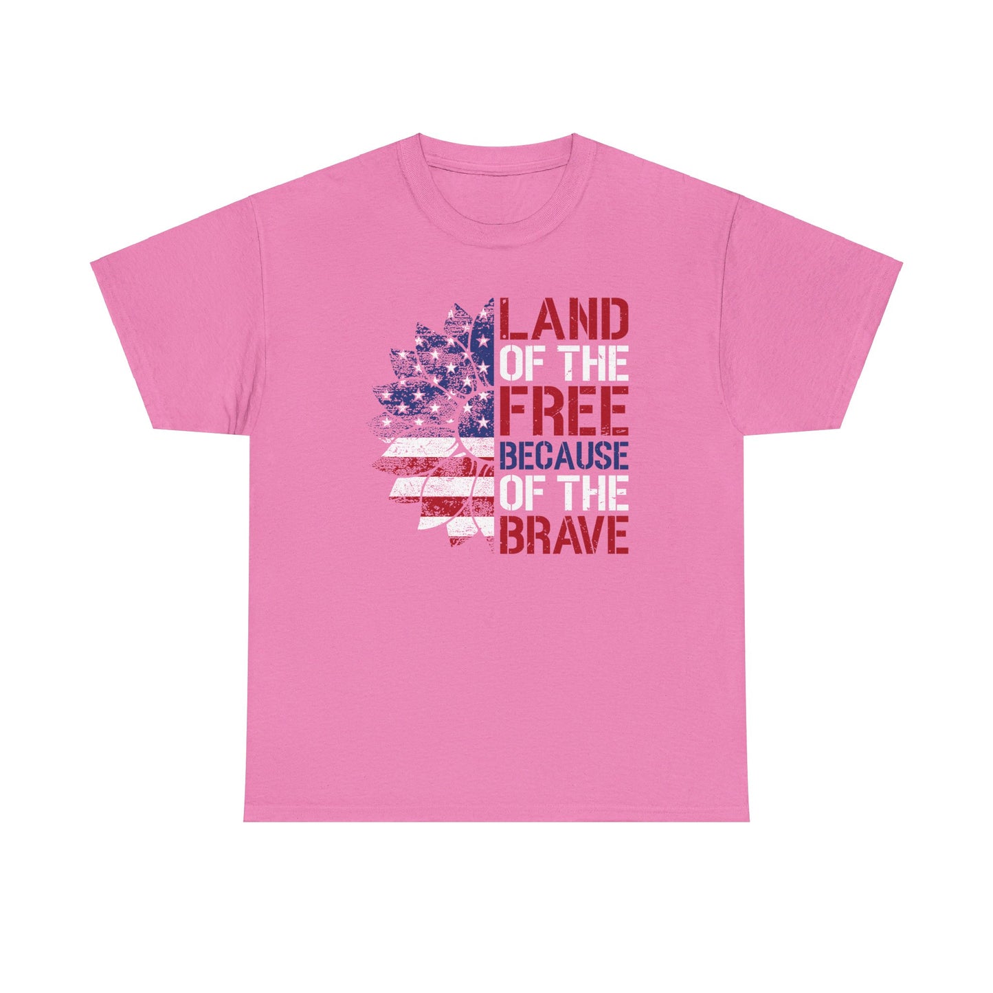 Land Of The Free Because Of The Brave - Unisex Cotton Tee