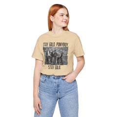 The Outsiders Shirt, Front and Back Images, Greasers Characters Shirt, Unisex Jersey Short Sleeve Tee